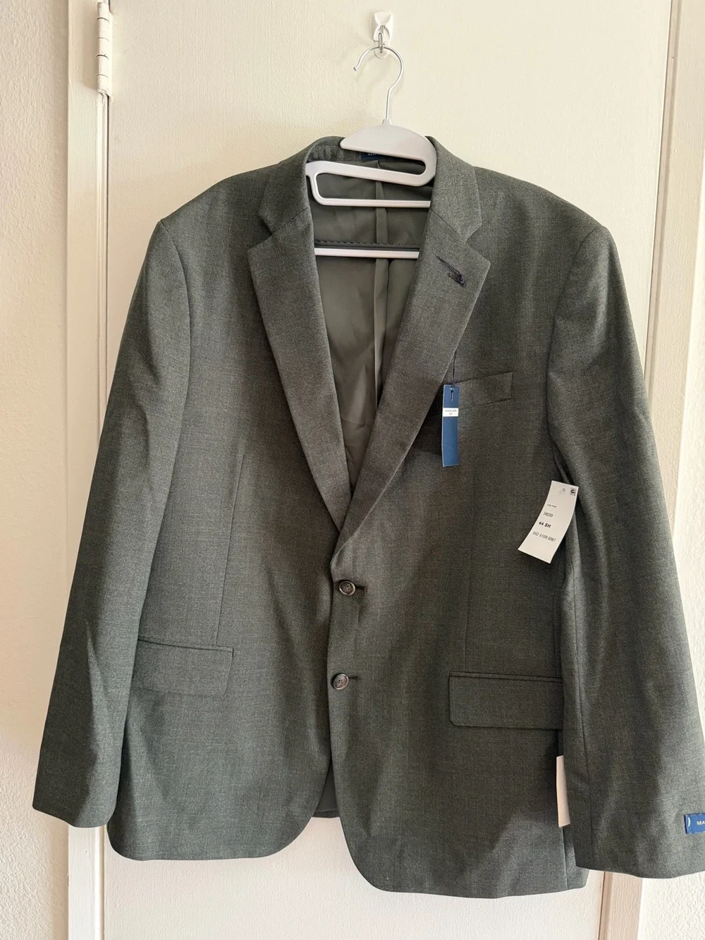 Stafford Men's Olive Green Two-Button Sport Coat